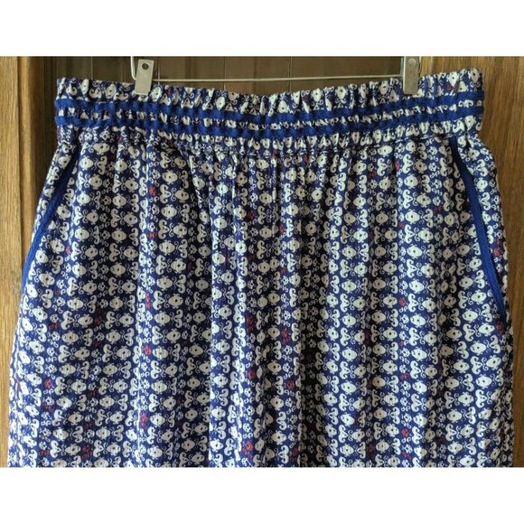 Anthropologie Hei Hei Pants Wide Leg Festival Hippie Boho Womens Blue Sz XXSP - Picture 16 of 16